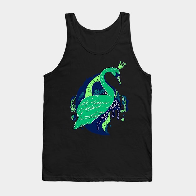 Ngreen Swan Queen Tank Top by kenallouis